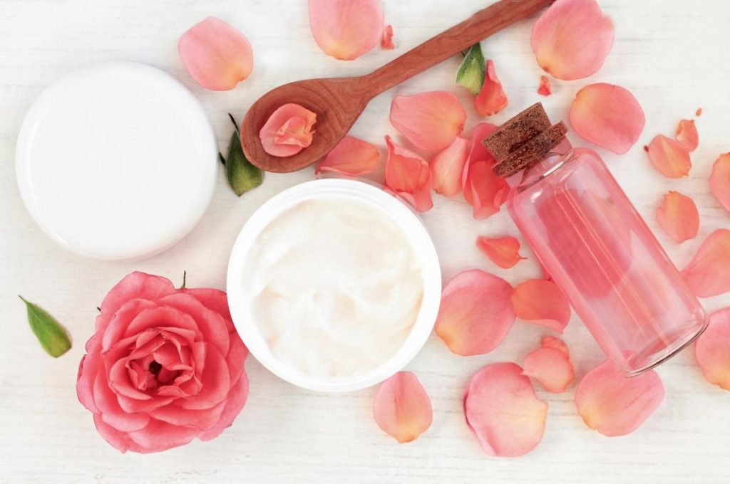 rose and caramel tan remover